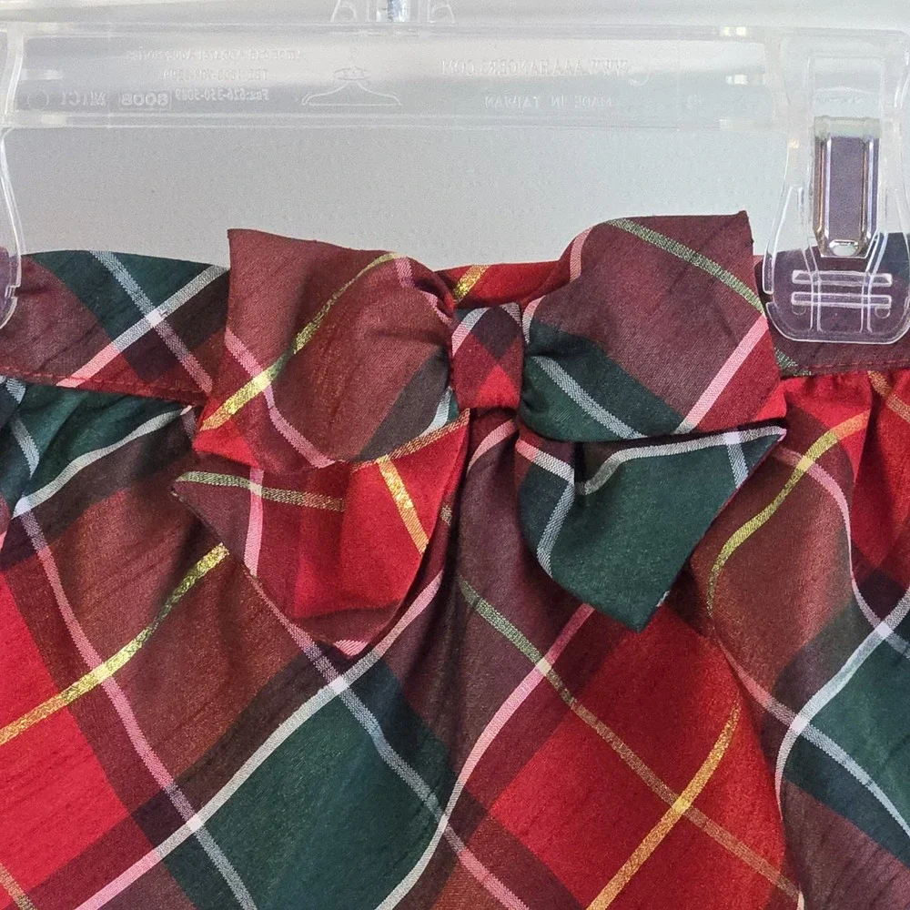 Gymboree Plaid Ruffle Skirt‎ Holiday Traditions Girl's Size 3 Adjustable Waist